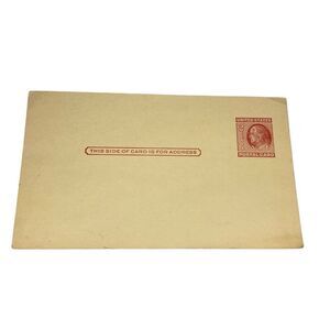 22 Post Card Franklin 2 Cents United States Red Postal Card Postage Stamps